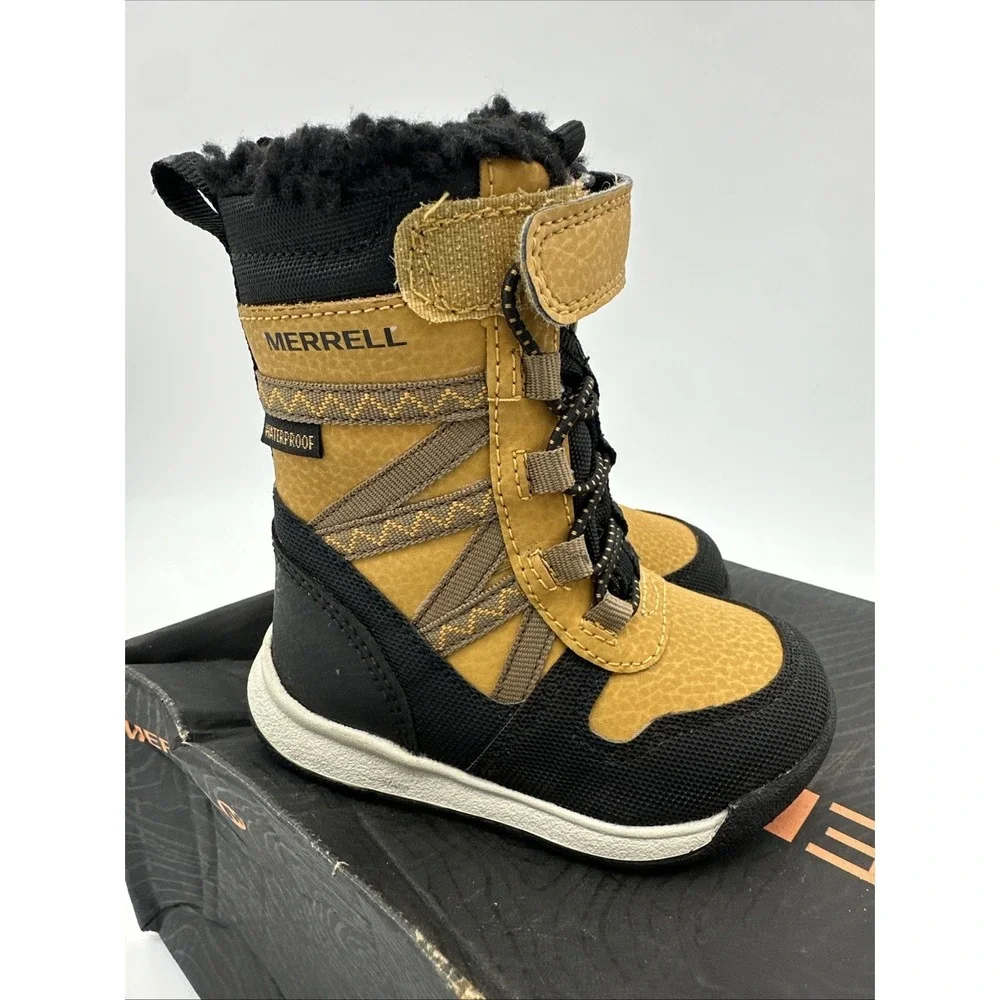 Merrell Snow Crush 2JRWP Wheat Waterproof boots (toddler 04) ML263714 New in Box